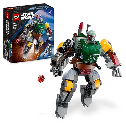 LEGO 75369 Star Wars Meca de Boba Fett, Figura de Acción para Construir con Bláster y Mochila Propulsora, Set Coleccionable para Niños