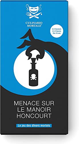 Lote de 2 culinario mortal en francés, un cuerpo a la mar + amenaza en la mansión honcourt + 1 abrebotellas Blumie (mansión + mar)