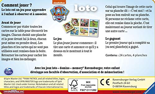 Loto La Patrulla Canina - Paw Patrol