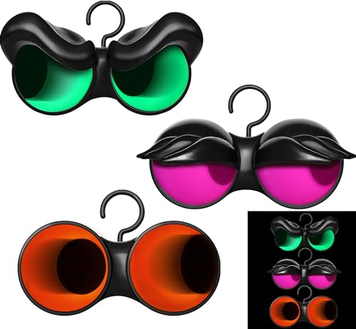 Luces de Ojos Parpadeantes Fugaces (3 Pack); Activadas por la Oscuridad, Decoraciones de Luz de Halloween