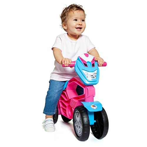 MOLTO | Moto Correpasillos | Moto Corre Pasillos Todo Terreno | Juguetes Infantiles Seguros y Resistentes | Fomenta el Sano Desarrollo de Niños y Niñas | De 18 a 36 Meses (Rosa)