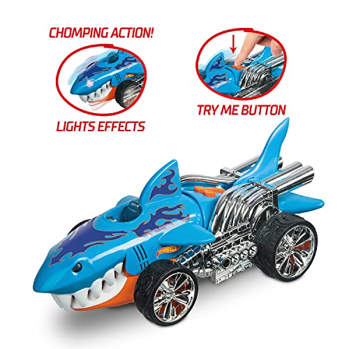 MONDO MONDO-51204 Motors Monster Action SHARKRUISER-Coche de fricción para niños-Luces y sonidos-51204, Color livrea Hot Wheels (51204)