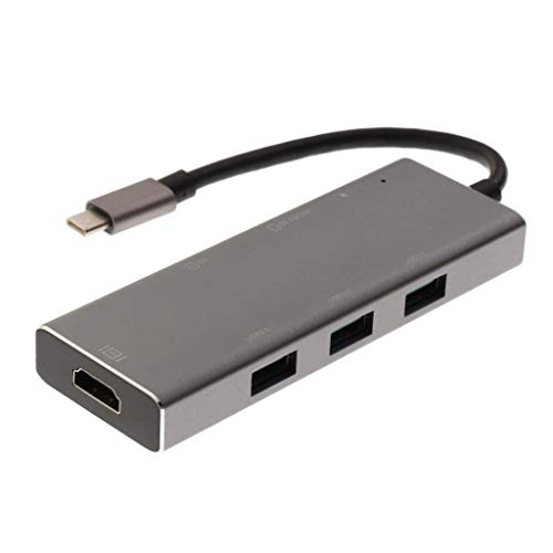 nouler Juler 7 en 1 USB C Hub Adaptador Lector multipuerto 4K Hdmi Type-C para Macbook Pro