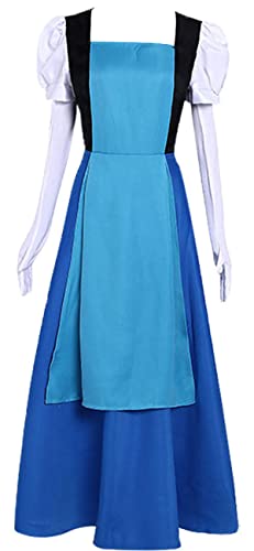 Nuevo Steven Universe Cosplay Disfraz Vestido Mujer Zafiro Azul Princesa Fantasía Halloween (X-Small), Azul