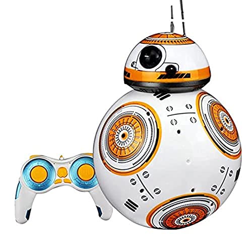 OKCELL Star Wars BB-8 Droide rodante 2,4 g, mando a distancia robot inteligente, 360 grados rodante Astromech Droid, Force Awakens Star Wars Minifigura