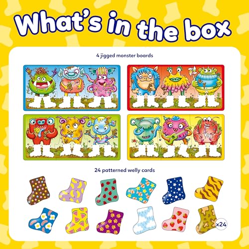 Orchard Toys Smelly Wellies Game, Educational Game For Children Aged 2-6, First Matching Game, Develops Matching & Memory Skills, Two Ways To Play