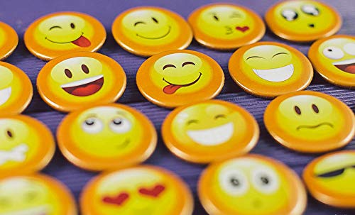 Pack de 20 Chapas de Emoticonos trasera de alfiler para Primera Comunión Cumpleaños Bodas