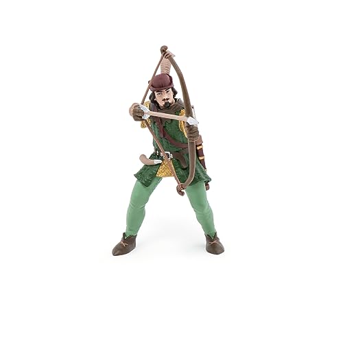 Papo- Robin Hood, stehend Figura, Color Verde marrón (39954)