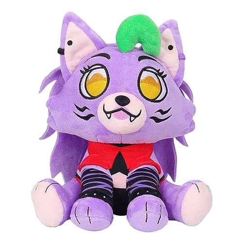 Peluches Roxy 9,8'', Juego Terror Hit Five Nights At Fre-ddy Series Role Plush Doll, Peluche Lobo Rox-Anne Abrazable, Lindos Animales Peluche, Decoración del Hogar Halloween