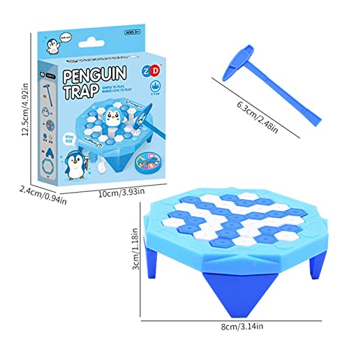 Penguin Ice, juego de bloques de hielo, juego de mesa para romper hielo con martillo, juego para romper el hielo, juego para romper el hielo en una fiesta familiar entre padres e hijos para el hogar