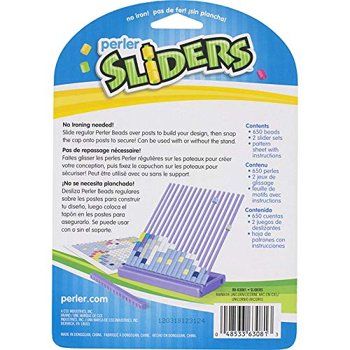 Perler Beads Rainbow Unicorn Slider - Kit de abalorios para actividades