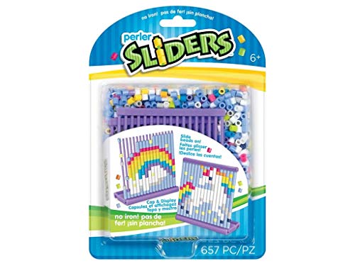Perler Beads Rainbow Unicorn Slider - Kit de abalorios para actividades