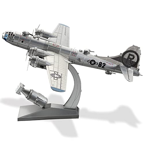 Piececool - Puzzle 3D de metal para adultos - B-29 Super Fortress - Maqueta de avión (150 piezas)