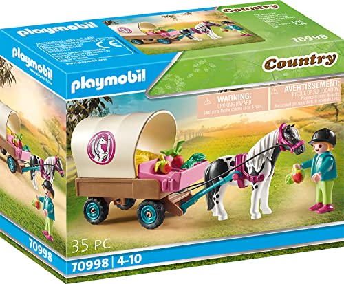 PLAYMOBIL, Carruaje de Ponis, a Partir de 4 años (70998)