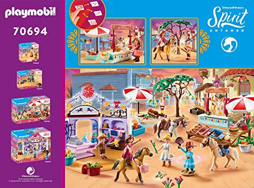 PLAYMOBIL DreamWorks Spirit Untamed 70694 Miradero Festival, A Partir de 4 años