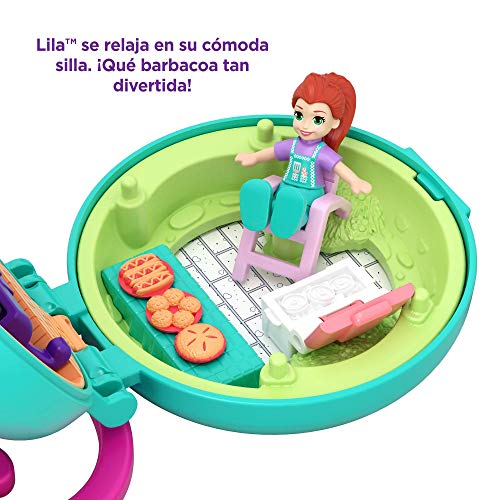 Polly Pocket- Vamos de Barbacoa Mini Cofre con Muñecas y Accesorios (Mattel GKJ43) , color/modelo surtido