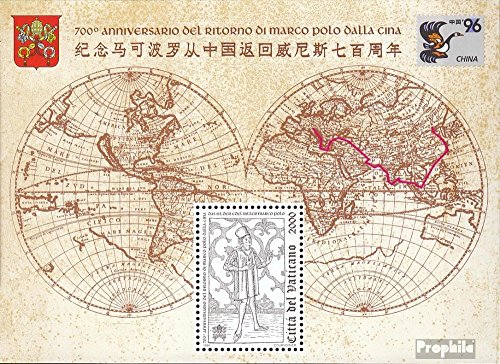 Prophila Collection Vatikanstadt Bloque 16 (Completa.edición.) 1996 Marco Polo (Sellos para los coleccionistas)