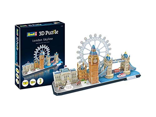 Revell- Horizonte de Londres, Ancho 53,5cm 3D Puzzle, Multicolor (00140)