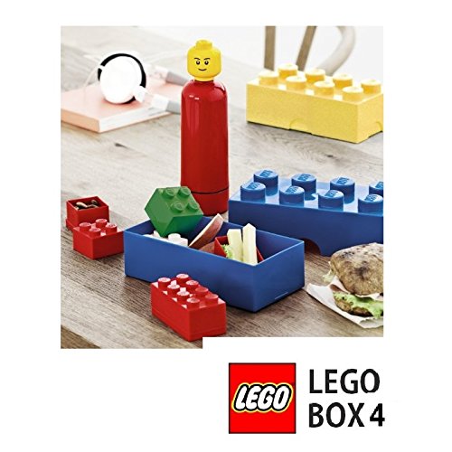 Room Copenhagen Minicaja de 4 espigas de Lego, Caja para tentempiés