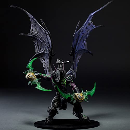 ROTEMADEGG Juego Figura, Personaje del Juego World of Warcraft Illidan Stormrage Estatua PVC, Modelo De ColeccióN De Amantes De Los Juegos