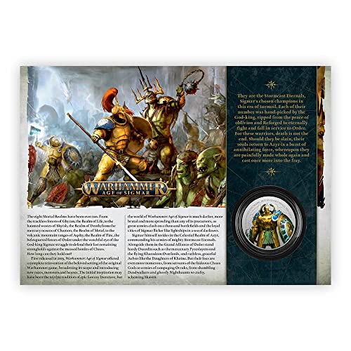 Royal Mail Portada de Medalla Oficial de Warhammer Age of Sigmar, edición Limitada