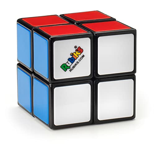 Rubik's, SPIN Master, el Cubo 2X2 Mini, el Original, con 2 Capas de 4 Cubos, Rompecabezas Profesional en combinación de Colores, Bolsillo, Adecuado para niños de 8 6064345