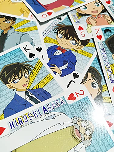 SAKAMI - Detective Conan - Case Closed - 52 Cartas de Juego de Cartas de póquer, Juego de Cartas de Juego de Cartas - Original y con Licencia