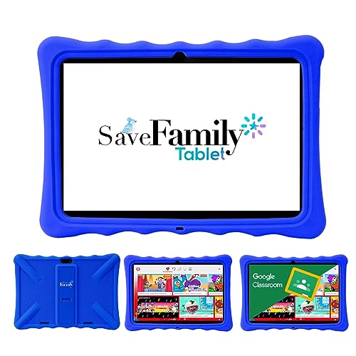 SaveFamily Tablet Evolution 10". Tablet niños con WiFi Y Datos. Doble Control Parental, Control de Contenido, Anti-Bullying, Juegos, Módulo Montessori. Marca española. Certificada por Google
