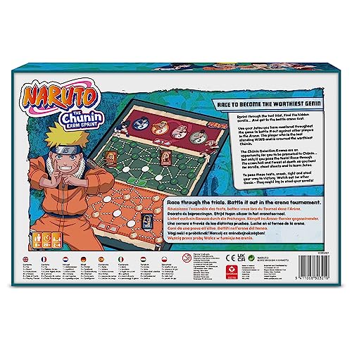 Shuffle Naruto. The Chunin Exam Sprint. Modern Classic Carrera de los Exámenes de los Ninjas. Juego de Mesa Infantil para niños a Partir de los 8 años