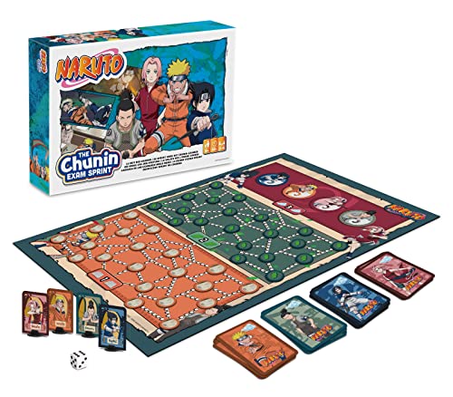 Shuffle Naruto. The Chunin Exam Sprint. Modern Classic Carrera de los Exámenes de los Ninjas. Juego de Mesa Infantil para niños a Partir de los 8 años