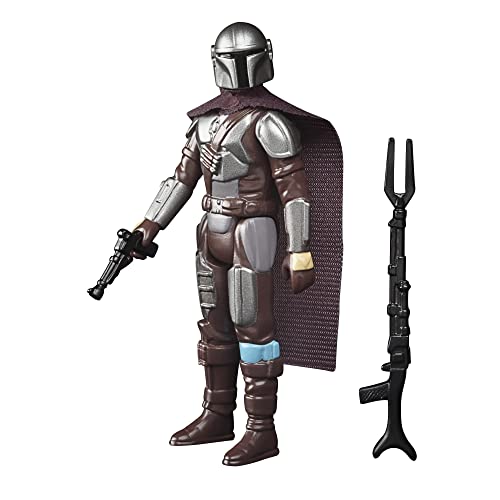 Star Wars Hasbro colección Retro - Juguete The Mandalorian (Beskar) a Escala de 9.5 cm The Mandalorian Figura de colección y Accesorios