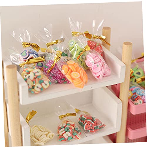 Toyvian 10 Piezas Juguetes De Dulces En Miniatura Modelones Micro Juguetes Escena DIY Prop Pequeños Juguetes De Comida Juego De Simulación De Mini Casa Caramelo Bolsa De Dulces Niño Caucho