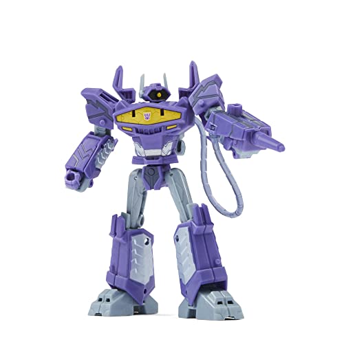 Transformers Juguetes EarthSpark - Figura de Shockwave Deluxe Class - Juguete Robot de 12,5 cm - A Partir de 6 años