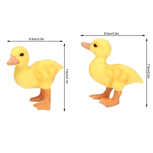 Venta Pazas Mini pato amarilla, figura de pato amarillo compacta de PVC para cumpleaños para coleccionar modelos para objetos fotográficos