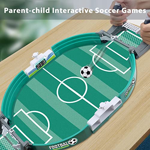 WOQU Football Table Interactive Game, Parent-Child Interactive Soccer Games, Table Football Pinball Game for Indoor Game Room (B-Medium)