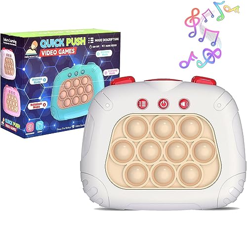 Yefun Pop Fidget It Quick Push Game, Pop Fidget Electronic Sensor Game Game, Puzzle Game Machine Controller Bubble Sensory Fidget Toy para niños adultos