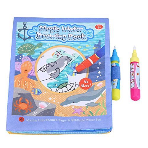 Zerodis Cuaderno de dibujo de agua para bebé, con lápiz para el aprendizaje educativo, regalos para jugar a juguetes