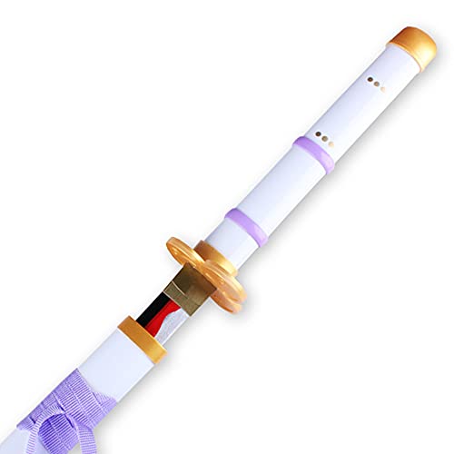 - Arma de Espada de Woodennife Uing Sword Japones Wooden Anime Samurai Espada Cosplay, Espada de Slayer Roronoa Zoro, Madera Exquisita, Coleccionables/White