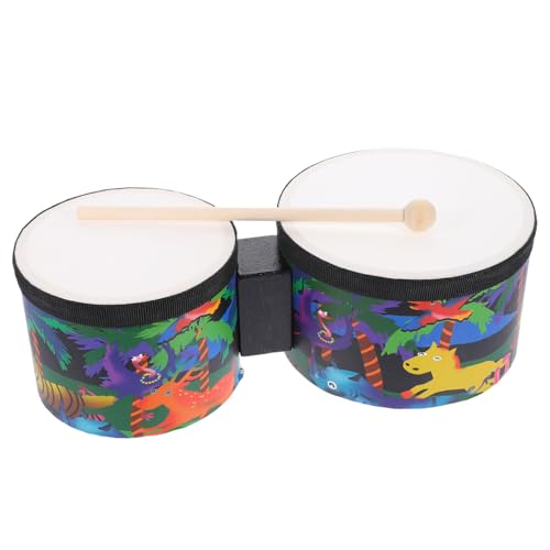 1 Juego De Tambores Bongo Bongos Para Principiantes Instrumentos Para Niños Baquetas De Ritmo Tambores Para Niños Accesorios De Instrumentos Juguete De Tambor Instrumento Musical Toyvian