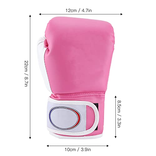 1 Par De Guantes De Boxeo para Niños, Guantes De Entrenamiento De Boxeo con Saco De Arena, Guantes De Boxeo para Niños Y Niñas para Saco De Boxeo, Kickboxing(Rosa)