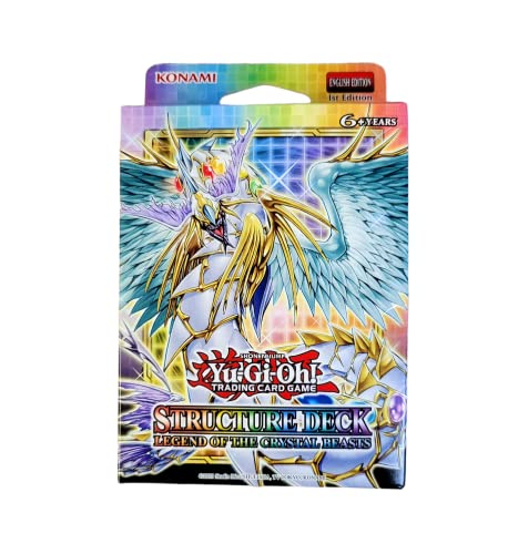 1 x Yu-Gi-Oh Structure Deck Legend of The Crystal Beasts (en inglés) en embalaje original y cartas coleccionables