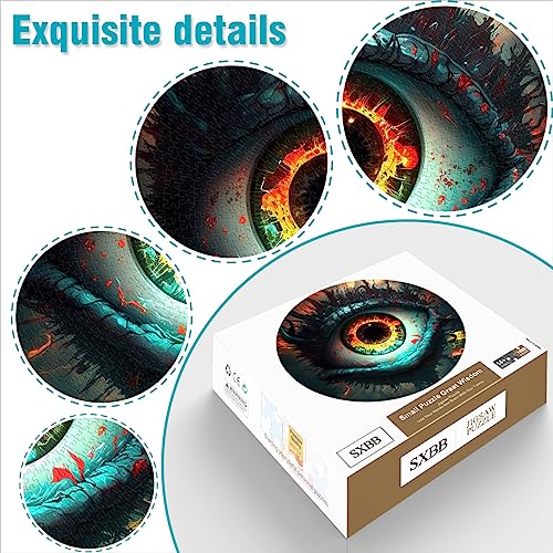 1000 rompecabezas para adultos Eyes of the Abyss Puzzle Puzzle 1000 rompecabezas redondo decoración del hogar puzzles (67.5x67.5)