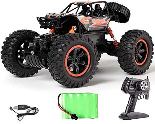 1:14 2.4GHz Monster Crawlers Chariot Todo Terreno Súper Grande 4WD Off Road Coche de Juguete niños Coches de Control Remoto Alta Velocidad Eléctrico Recargable Buggy Race Mini RC C