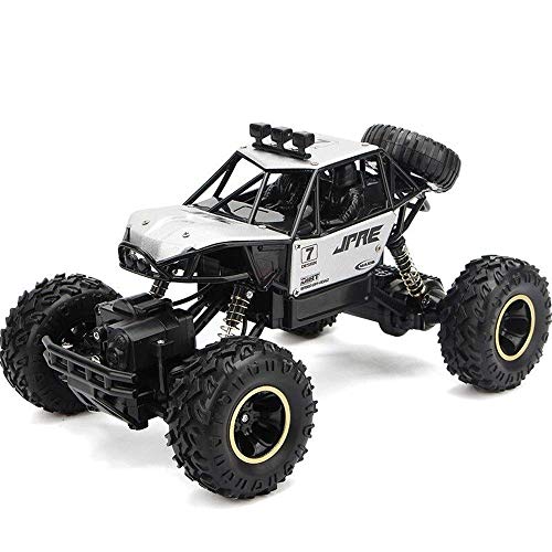 1/14 Racing Truck Off Road Control Remoto eléctrico de Alta Velocidad, Big Tire Monster Truck RC Buggy Crawlers Chariot Semi-Truck 2.4Ghz Radio Control Race RC Car (Color : White)