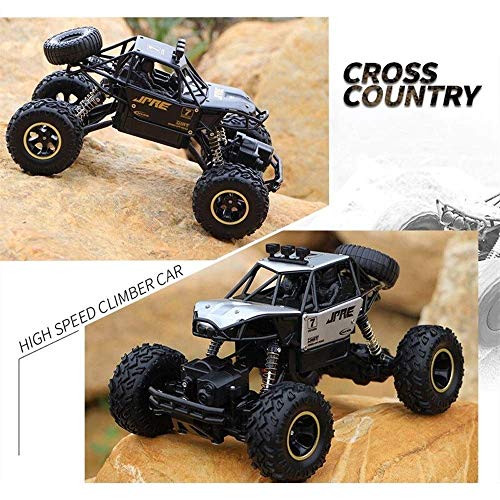 1/14 Racing Truck Off Road Control Remoto eléctrico de Alta Velocidad, Big Tire Monster Truck RC Buggy Crawlers Chariot Semi-Truck 2.4Ghz Radio Control Race RC Car (Color : White)