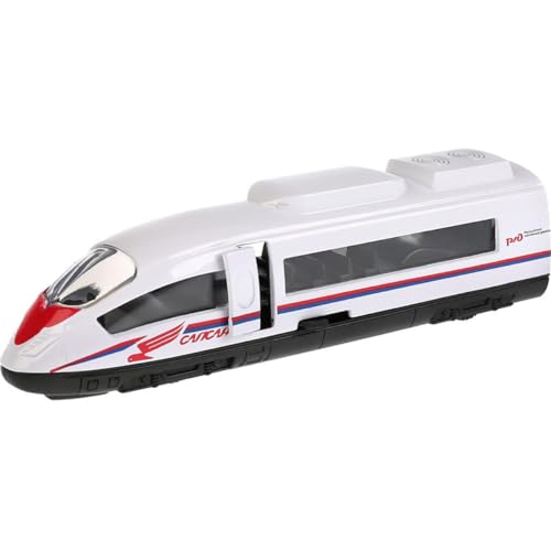 1:160 Escala Modelo de metal fundido a presión ruso de lujo de alta velocidad Express Train Sapsan Juguete con luz y efectos de sonido - Ferrocarriles rusos Coleccionables Die Cast Toy Train Model