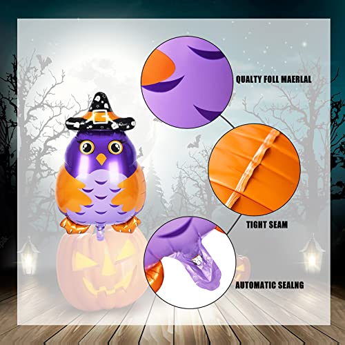 13 Pcs Globos de Halloween，Globos papel Halloween，Decoración de Halloween，Calabaza araña Fantasma Cráneo Murciélago Bruja Globo, Decoración de Fiesta de Halloween para Bar, Hogar, Oficina, Escuela