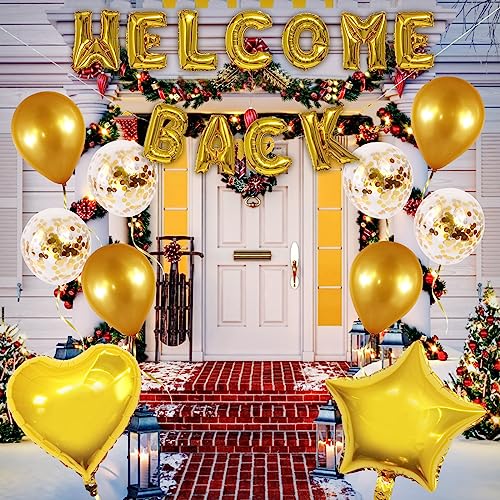 16 Piezas Bienvenida a Casa Welcome Home Banner de Bienvenida letras home decoracion Juego de Pancartas y Globos para Suminsitros Fiesta Hogar Fiestas Ceremonias