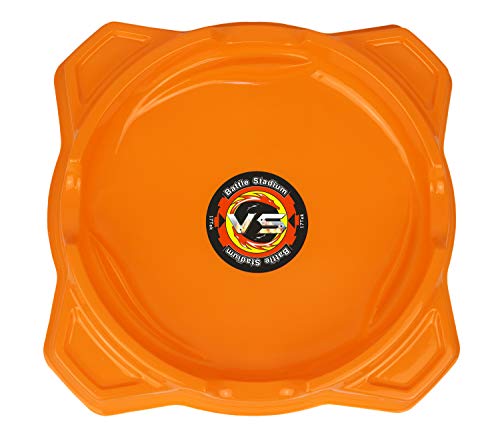 17Tek Bey Stadium Battle Arena - Tierra de entrenamiento Super Vortex tipo de ataque para Beyblade Burst (naranja)