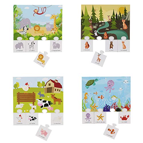 2 jeux momes Juegos 2 Momes – Juego de Memoria Educativo Animales 20 pcs, ea5028